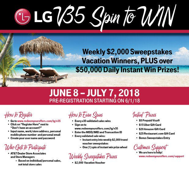 HirenPatelLG's tweet photo. @JulianD96744417 @WeSellLG @julianD96744417 Make sure you register for Spin to Win.  We are giving away daily prizes and another chance to win a Vacation worth $2000!! https://t.co/Gng0XUWVs7