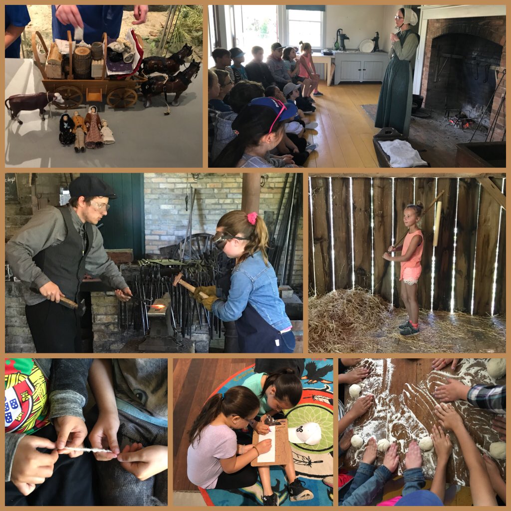 KylaMacDonald4's tweet photo. Travelled back in time today for our learning. #DoonHeritageVillage  taught us about what life was like for the First Nations and European Settlers. Thanks @WRegionMuseum for an awesome trip! @kvincentine @HSFlames https://t.co/g0o9QiOeMU