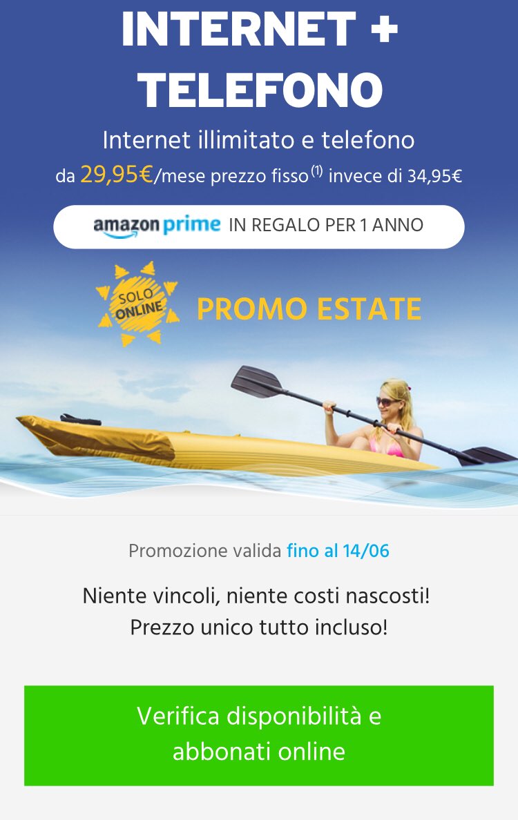 markmi89's tweet photo. #nientecomeprima ?! @FASTWEBHelp @FASTWEB ma le offerte non dovevano essere GIÀ CLIENTI = NUOVI CLIENTI? @acalcagno qualcosa non torna! 😂 https://t.co/f5KsPybG6C