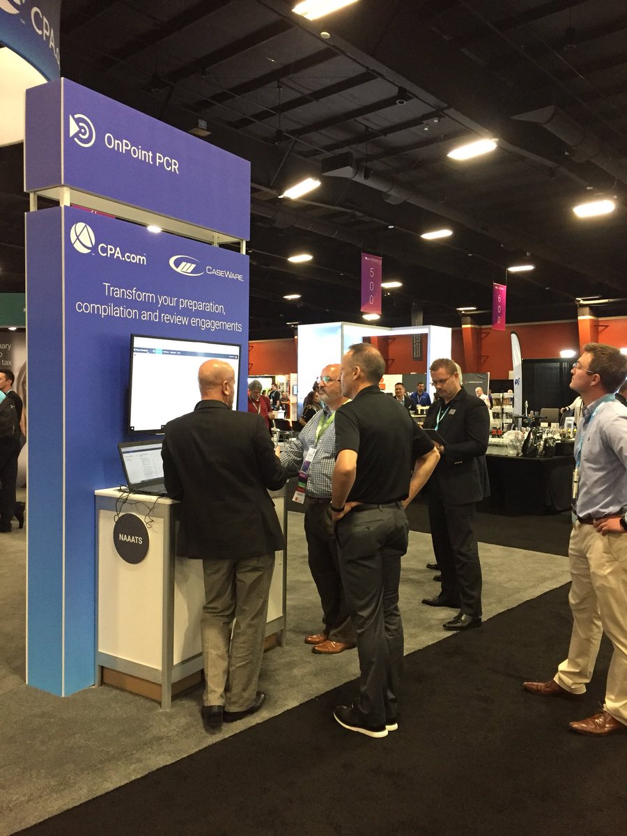 sarahmhillard's tweet photo. The excitement is here! Come see #onpointpcr #AICPAENGAGE @CPAcom @CaseWare https://t.co/LgkVjbSP8F