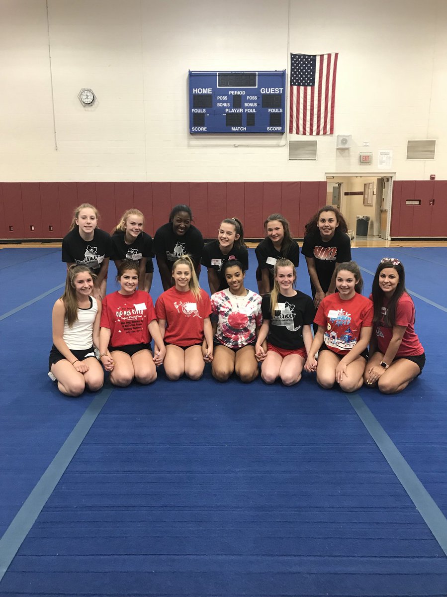TonawandaCheer's tweet photo. We traded in our maroon and white for black and red today. All of our love and support to @hilton_cheer ♥️ #SectionVIStandsWithHilton https://t.co/2EBy5vco4B