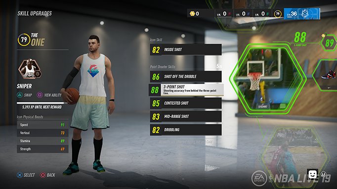 EASPORTSNBA's tweet photo. Introducing the new Icon System in The ONE. #NBALIVE19 

Traits Vs Skills: https://t.co/cgdiDZzD24 https://t.co/JBWPrizGxV