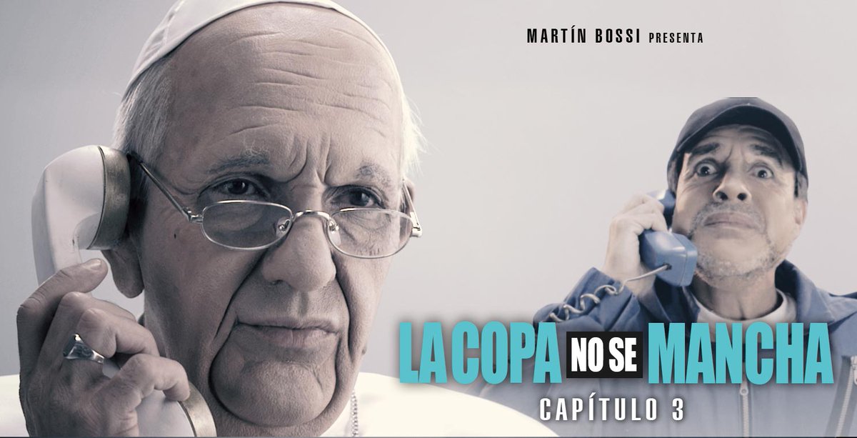martinbossi's tweet photo. PELIGRA EL MUNDIAL! EL PAPA cruzó al DIEGO!  #LaCopaNoSeMancha 
Capítulo 3! Acá: https://t.co/TtdEnqka2U https://t.co/gArpPJclKn