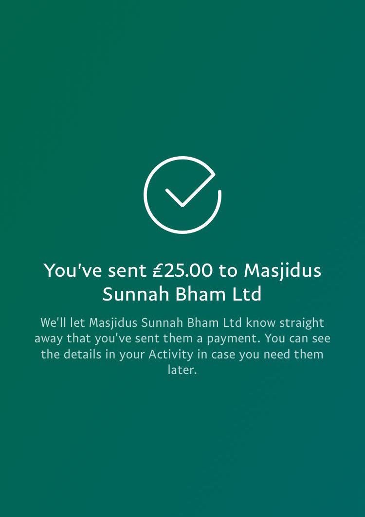 AstonMasjid's tweet photo. Allahu Akbar! Five young siblings have donated £5 each towards the masjid appeal.
May Allah grant their parents the highest abodes in Jannah, reunite them with their children and bless them with multiple houses in Jannah
#Good_Example https://t.co/DoE4k6pTqH