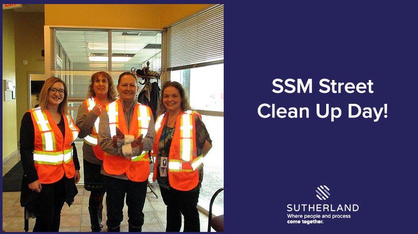 SutherlandHires's tweet photo. We love helping our community! Today we celebrate our #SutherlandStrong Sault Ste Marie team members for making an impact by participating in Street Clean Up Day. #SutherlandCares #SutherlandImpact #WeAreSutherland https://t.co/EUEJ81sBsR