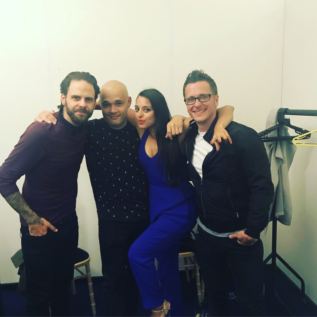 uzi_1's tweet photo. 20years later ...I got to meet my teenage heart throbs 5ive (3/5) at @NABS_UK #strangerthansummer #thecrazedcollection #fundraising event π https://t.co/ECvG1lUpCE