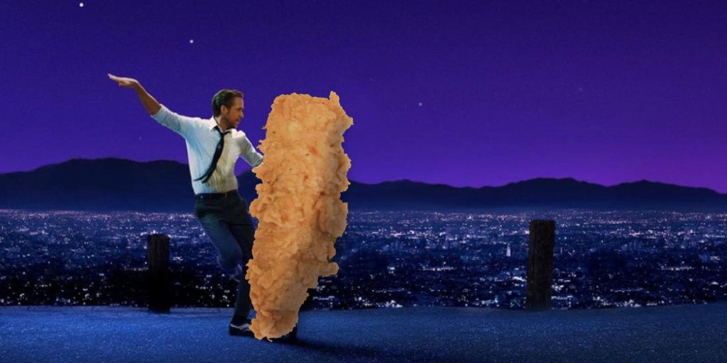 LeesFamousChick's tweet photo. Here’s to the mess we make (with dipping sauces). #dipme #movietrivia https://t.co/6e3Kp4Z0Ta