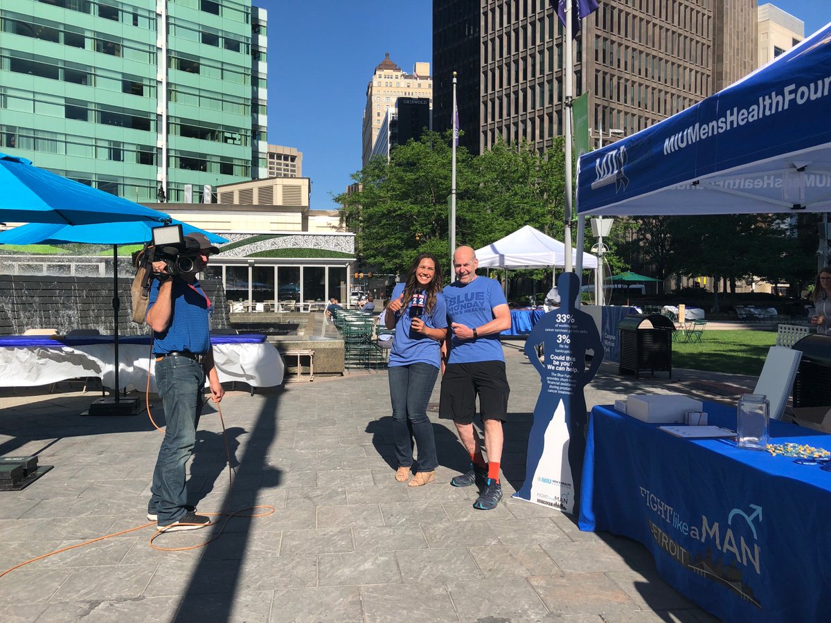 tannerfriedman's tweet photo. Supporting our friends at the @miumenshealth in building awareness for men to "choose to know" about their health to kick off Men's Health Week. #BlueMonday2018 #ProstateCancerSurvivorship #RunForTheRibbon #BlueMondayMensHealth https://t.co/Q4nxWB8p88