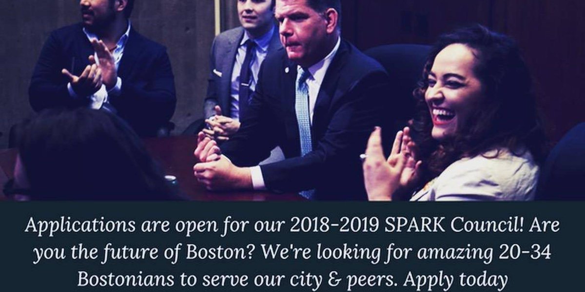 BostonEnviro's tweet photo. Greenovators!

 @SparkBoston opened their applications for the 2018-2019 SPARK Boston Council at https://t.co/YyZGwSrePg!

 If you're interested, come to their Open House event Tuesday, June 12th at 6 PM at the Pour House on Boylston 

#SparkBoston #GreenovateBos @SparkBoston https://t.co/msx6LSNTFv