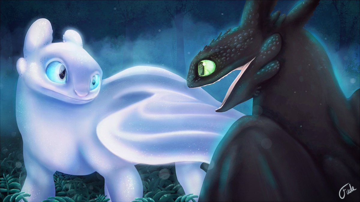xFudex's tweet image. Have you already seen #HTTYD3 trailer?? Omg I'm so hyped!! I did this fanart today!! Hope you like it 💙
#thoothless #lightfury #nightfury #dragon #fanart #HTTYD