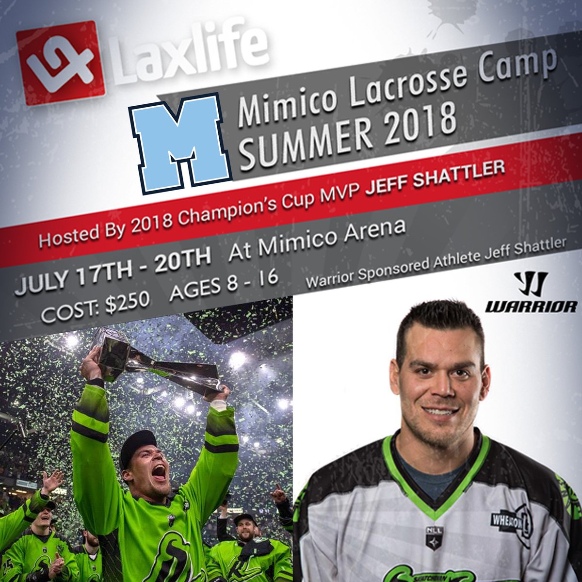 MimicoLax's tweet image. It's official! The @NLL Cup is coming to Mimico! Don't miss @TheLaxLife camp with #NLLCup MVP @shattler77 July 17-20 at Mimico Arena.

Register online here: laxlife.ca/camps/mimico