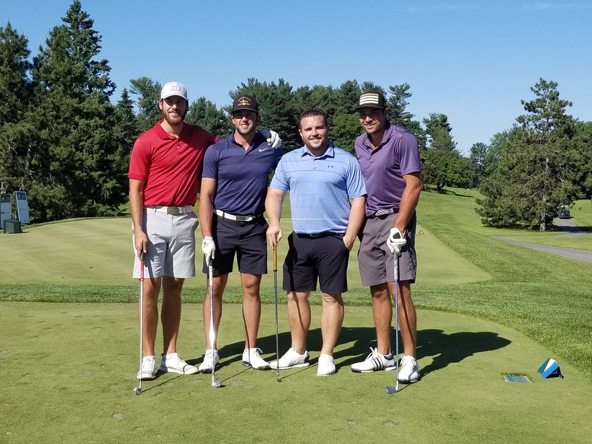 theroyalfdn's tweet photo. Little friendly competition off the ice at the #RoyalOpen in support of #MentalHealth @Cecer_83 @AWQuine @ScottSabourin23 https://t.co/j3vqfaL3lA