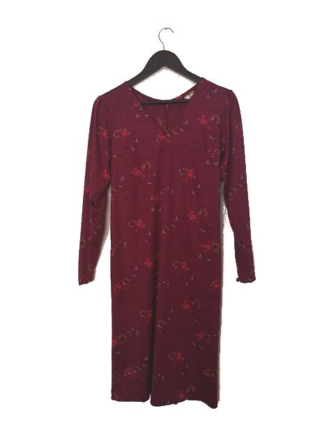 smistel's tweet photo. Simple Loose Floral #Vintage #Dress Color #Purple Dark Red, Comfy Stretch Material Long Sleeve Dress https://t.co/2ft4BrBkpp via @Etsy #aveing #sale https://t.co/7223my9YJu