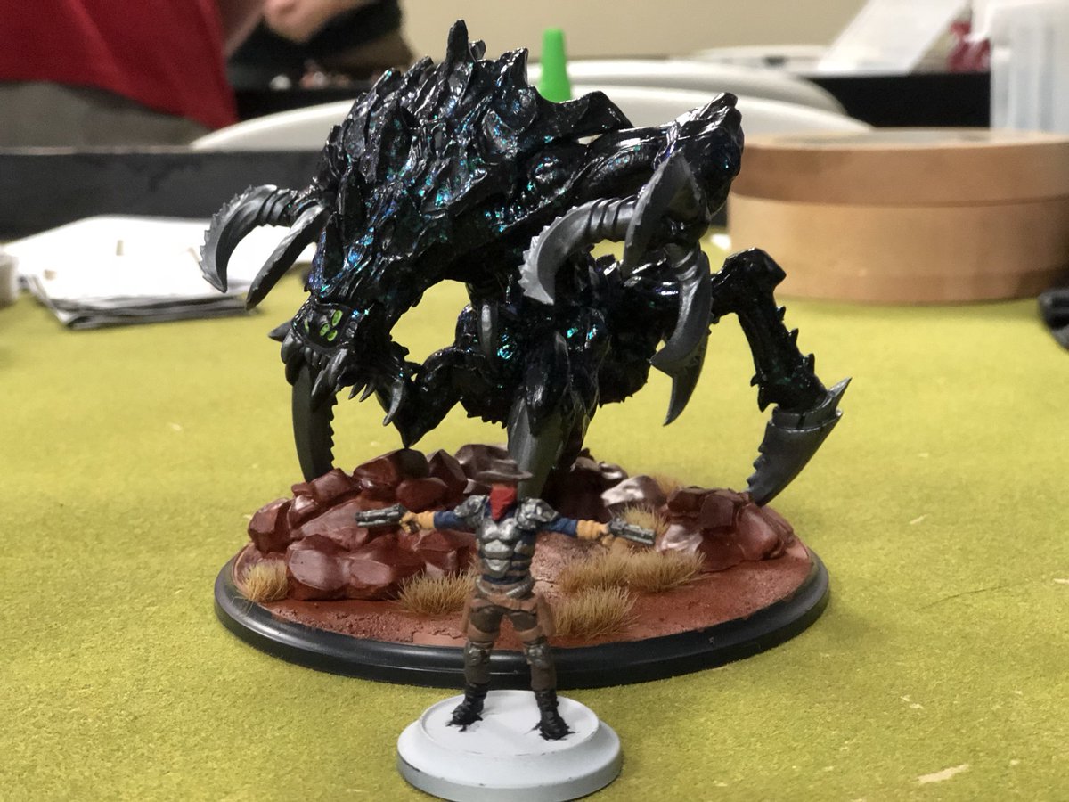 3MenAndaWargame's tweet photo. Oh damn, @WildWestExodus makes some big ass models! https://t.co/mOvRdwbrqF