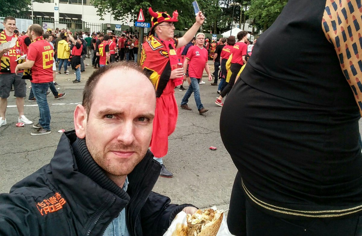 Jimbooooh's tweet photo. Op stap met mn baby, mama mocht niet mee 😁 (@ King Baudouin Stadium - @villebruxelles for Belgium vs Costa Rica in Laken, Brussels Hoofdstedelijk Gewest w/ @shoebyke) https://t.co/XumS8Pcr2G https://t.co/TvEzOTqGTk