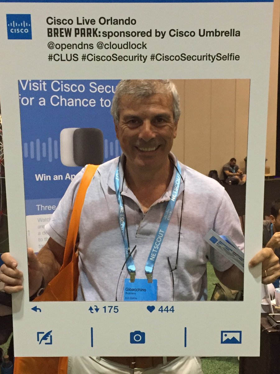 DonaSanzone's tweet photo. #CLUS #CiscoSecurity #CiscoSecuritySelfie https://t.co/4iViXJQS07