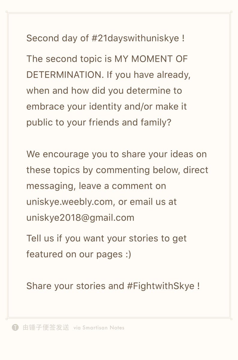 Uniskye1's tweet photo. check our website on: https://t.co/VaQEjNRaY0
#21dayswithuniskye #uniskye #destroythecloset #lgbt #lgbtpride #lgbtq #pride #pridemonth #pridemonth2018 #moment #relization #recognition #determination #determined #storytime #story #lgbtsupporter #lgbtstories https://t.co/V3xN9bF31R