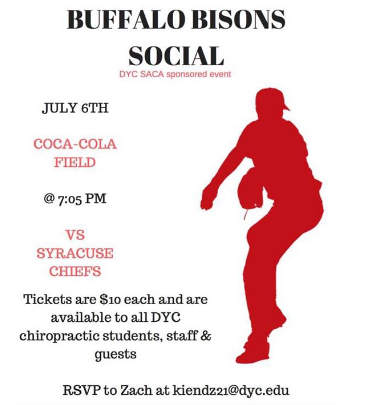 SACAdyc's tweet photo. Come join us for a Bisons game on July 6th. Tickets are $10 each! https://t.co/PcTc1wc9BD