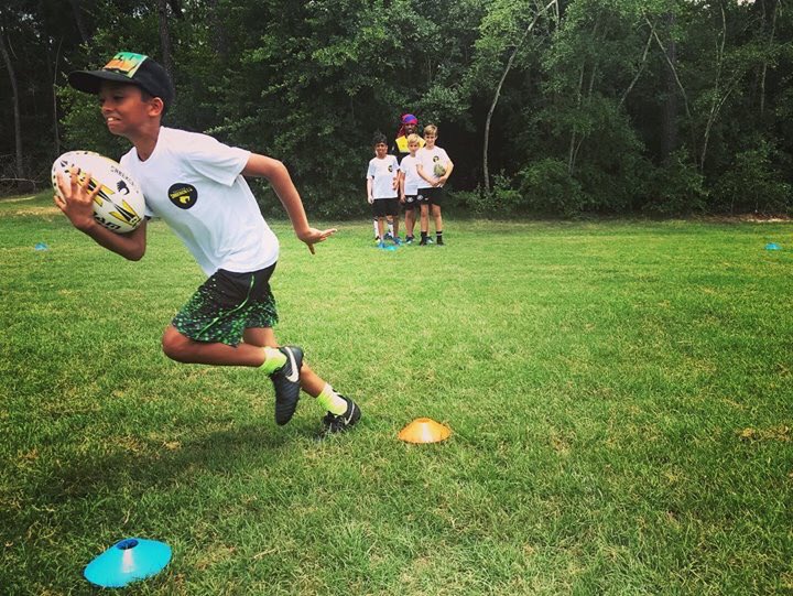 HOUSaberCats's tweet photo. Evasion skills and footwork drills at today’s #SaberCats summer youth rugby camp🏃🏻‍♂️🏃‍♀️🏉🌞

Visit: https://t.co/FSdr6N4s0o to learn more and register.
#GoCatsGo #roar #houston #rugby #mlr #summercamps #summerrugby #youthsports https://t.co/o3BKZ9Av5M