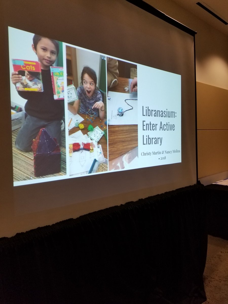 PDFSteph's tweet image. Check out libranasium ideas at #ignite18 right now in room A2. Looks like it will be great!!!