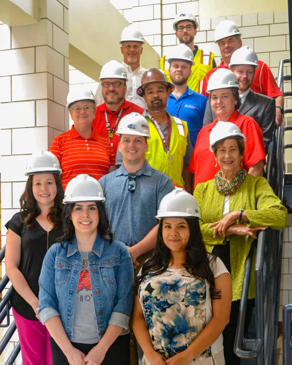 SD27J's tweet photo. Representatives from 27J and partners @kidsfirsthealth, @saludclinic, and @CommReachCenter toured the site of Brighton High's future #schoolbasedhealthcenter last week. #27JBond https://t.co/eAgRAaJ3ZR