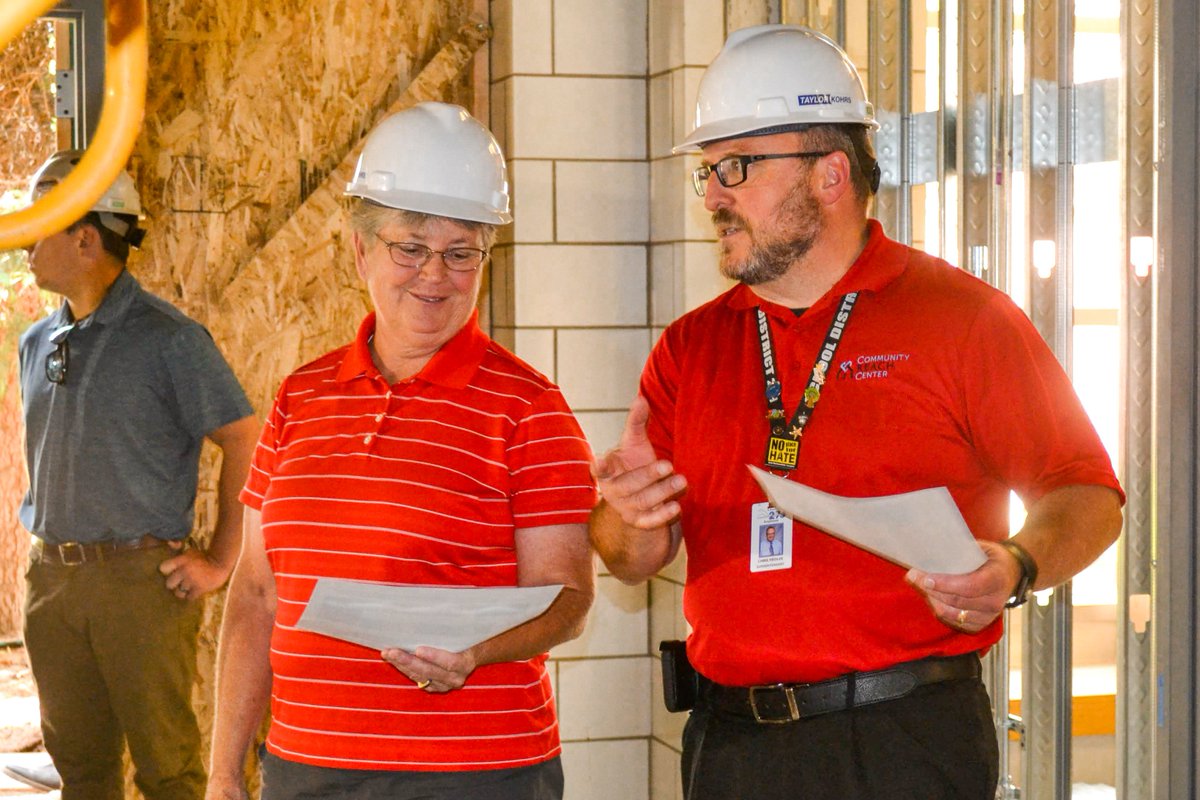 SD27J's tweet photo. Representatives from 27J and partners @kidsfirsthealth, @saludclinic, and @CommReachCenter toured the site of Brighton High's future #schoolbasedhealthcenter last week. #27JBond https://t.co/eAgRAaJ3ZR