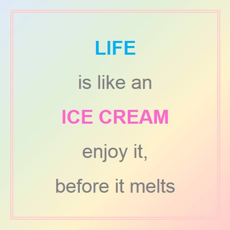 abegreenfield's tweet photo. #Life is like #IceCream. Enjoy it, before it melts. https://t.co/PvPTVogjsr