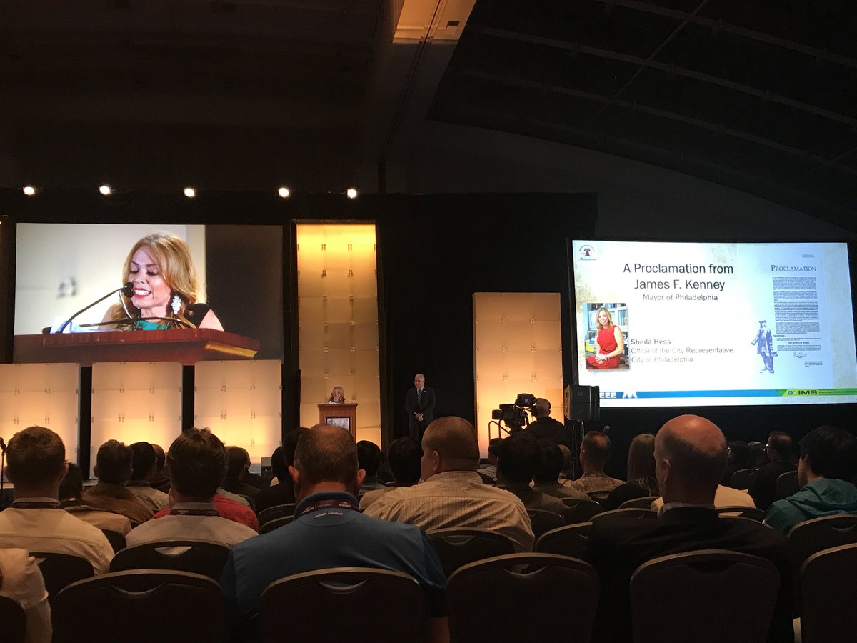MWJGary's tweet photo. Mayor of Philadelphia proclaims this week “Microwave Week,” welcomes delegates to #IMS2018. https://t.co/WGnsWvrXJH