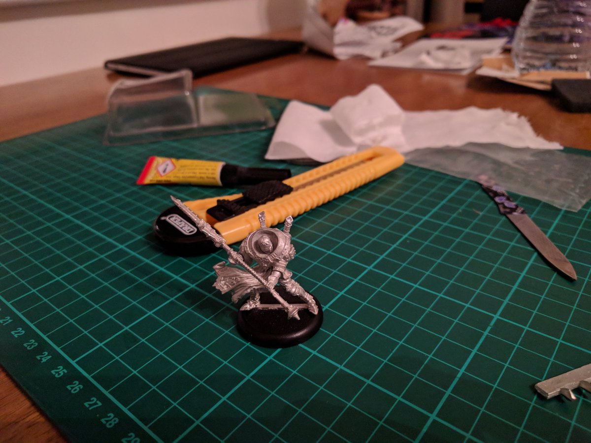 lor_mori's tweet image. Next project: Initiate Tristan Durant #menoth solo - cleaned and assembled! Hope to get painting him soon! #miniaturemonday #miniatures