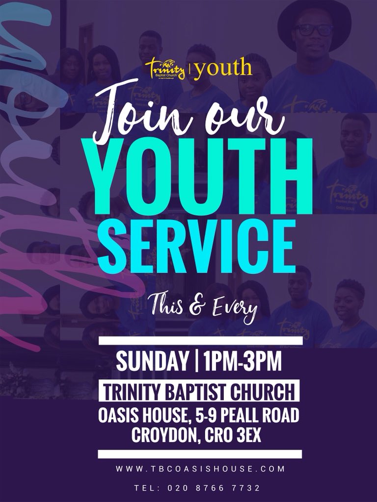 TBC_Bridge's tweet photo. Join us every Sunday from 1pm-3pm for our main service! And Friday evenings from 7pm-9pm for our bible studies! #thechosengeneration #tbcbridge https://t.co/YCTugDCiX5
