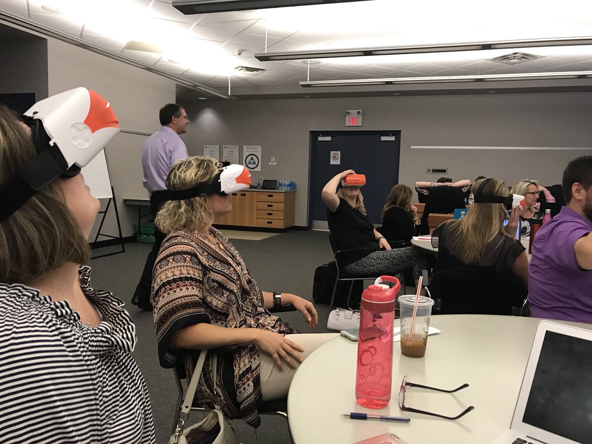 mrskorstanje's tweet photo. Exciting things are coming!! 🙌🏼🙌🏼🙌🏼 So excited to collaborate and learn about VR with all of these amazing people!  Thanks @LKDSBIT for including Kinnwood on this journey!  @atmckinlay @MrsBebingh #vrclass https://t.co/zlbJ7L5kZ3