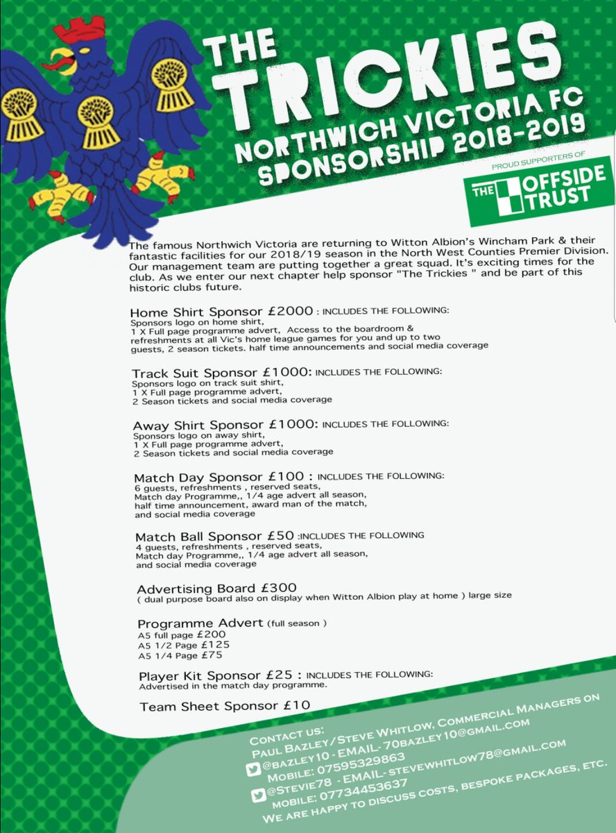 bazley10's tweet photo. Exciting Times For this Famous club 
2018/2019 Season Sponsorship Details Contact Me Anytime https://t.co/6J1SgIp45u