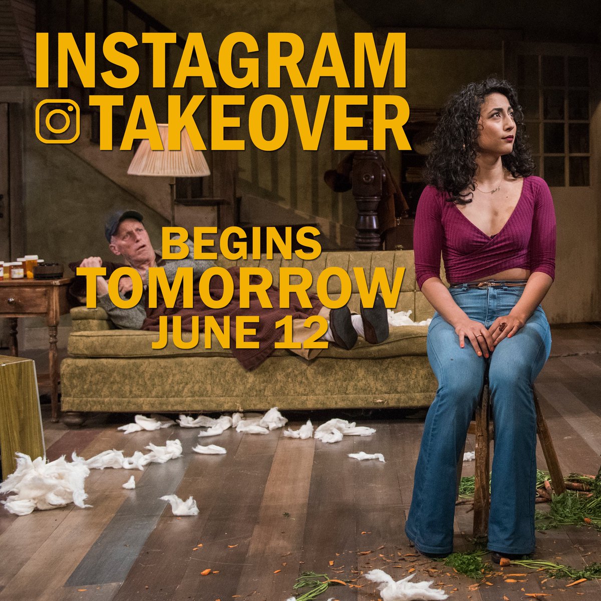 for the next week <a href="/artiishak/">arti إسحاق</a> will take over our Instagram account for a backstage look at BURIED CHILD! tune in for updates from our cast and a whole lot of reasons to catch this production before we say goodbye on Sunday! 🌽🥕🌽🥕🌽🥕#BuriedChildWT instagram.com/writers_theatr…