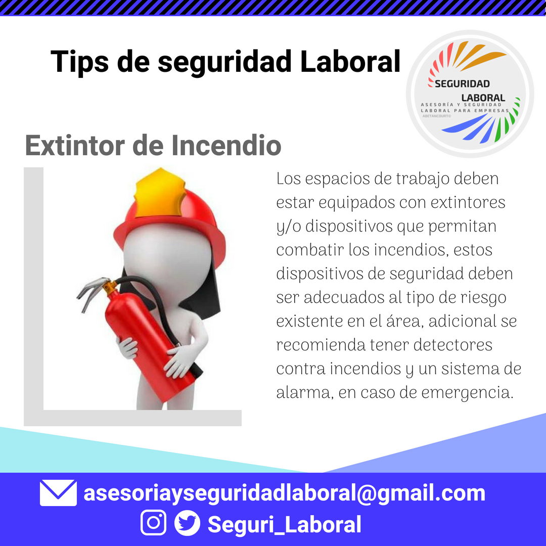 Seguri_Laboral's tweet photo. 👨🚒Un conato de incendio 🔥 puede presentarse en cualquier área del trabajo 🚒 somos profesionales especializados en emergencia y  te ofrecemos esa capacitación que tanto necesitas para estar preparados, contáctenos 📩 #Prevención #SeguridadLaboral #Seguridad #Asesor https://t.co/Hw5PRDPEyZ