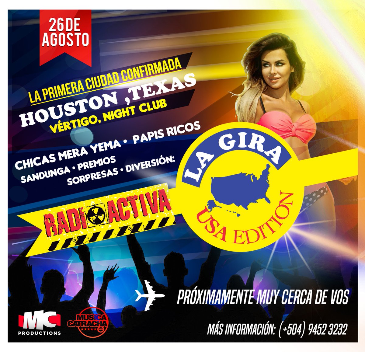 EstereoClase's tweet photo. 🚨���🚨ÚLTIMA HORA🚨🚨🚨
¡Houston, Texas es la primer sede confirmada de Radioactiva La Gira USA Edition!
¿Estás listo? https://t.co/aXxSS8Rt2i