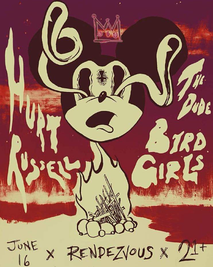 HurtRussellBand's tweet photo. St. Louis was killer. Thank you to everyone who came out, and to our wonderful hosts⚡ The Rendezvous is calling us....this Saturday with #TheDude &amp; KCs finest, #BirdGirls. $5 gets ya in 
#hurtrurt #rendezvous #psychnight #birdgirls #hurtrussell https://t.co/XtGDHN5PF2