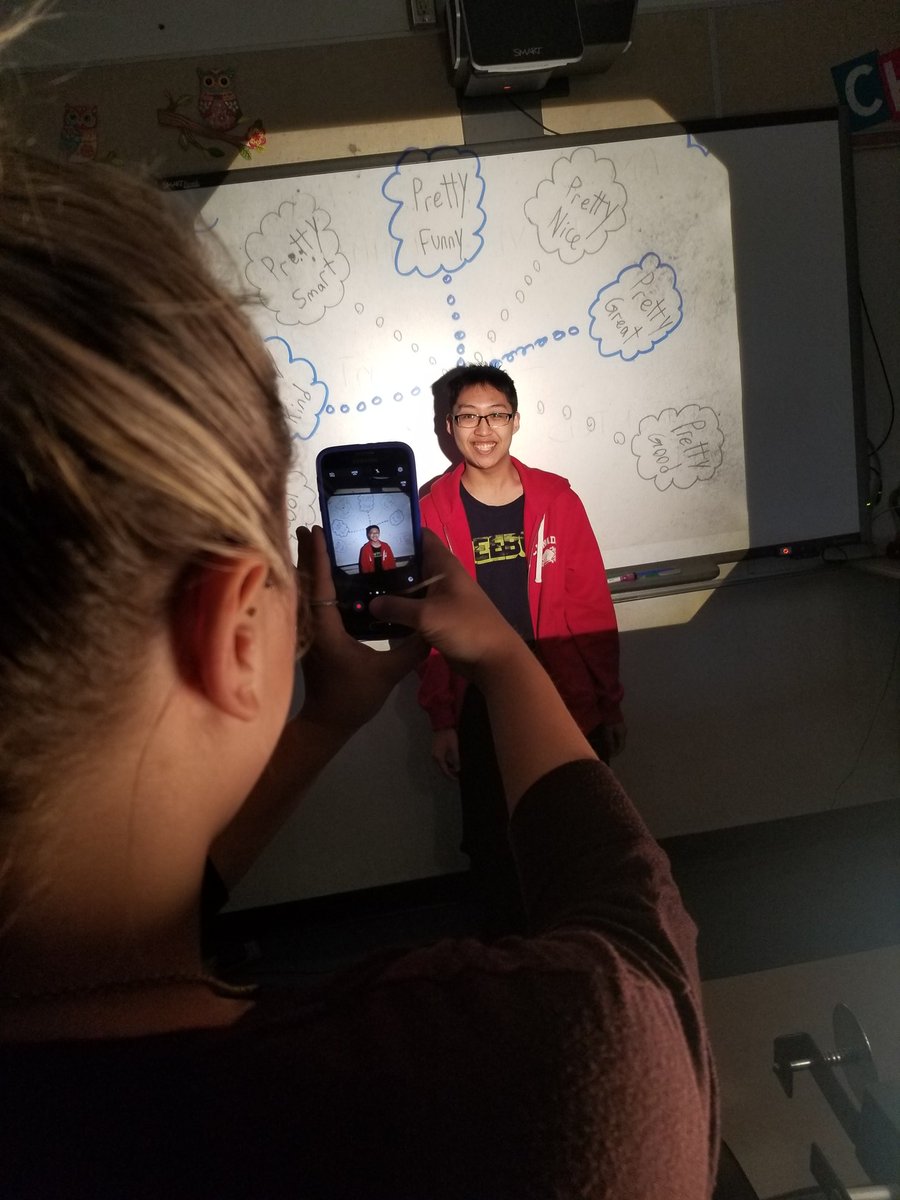 LaZerteCALM's tweet photo. Candid, behind the scenes photos of @ouellette_math taking photos for our positive labels assignment! #exclusive #photoinception #candid https://t.co/MLbBbGE2WP