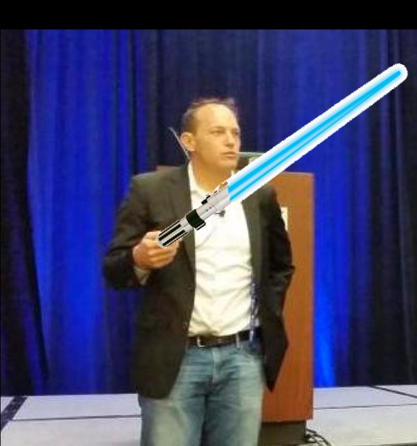 SQLMaria's tweet photo. It seems #TheForceIsStrong  with @thatjeffsmith Join us tomorrow at 2:15pm in Southern Hemisphere V to find out why! #Kscope18 #ITWars https://t.co/pT78NuuUDv