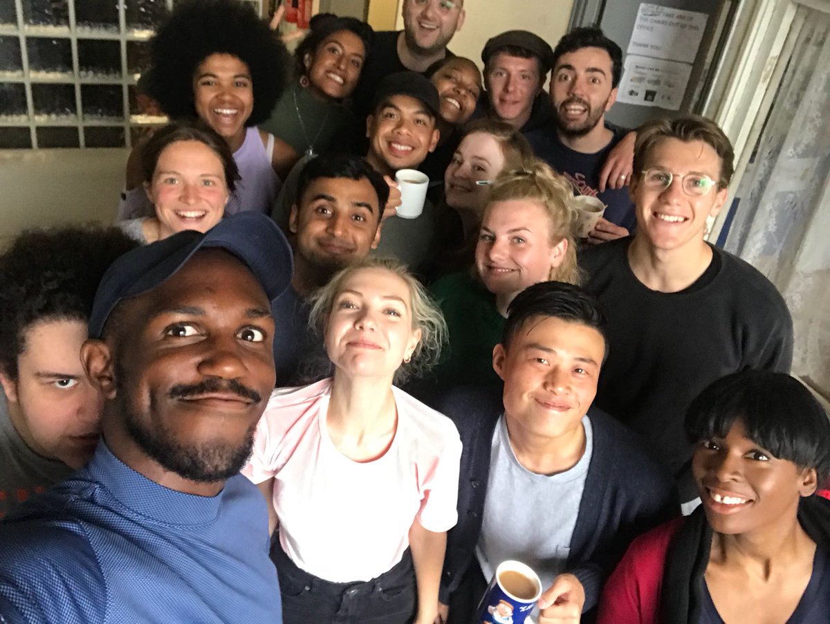 AliceVilanculo's tweet photo. Last week @NYTREPcompany we had the honour of having @BBCRadioDrama, Johnny Capps,Marcia Carr, Pat Doyleand John Hollingsworth blessing us with all things Radio plays,Screen work,Voice,Improvisation and Text work!
Today, Week 4 began with cool cat @Kane_Husbands!
#NYTREP https://t.co/KcmBZuegw5