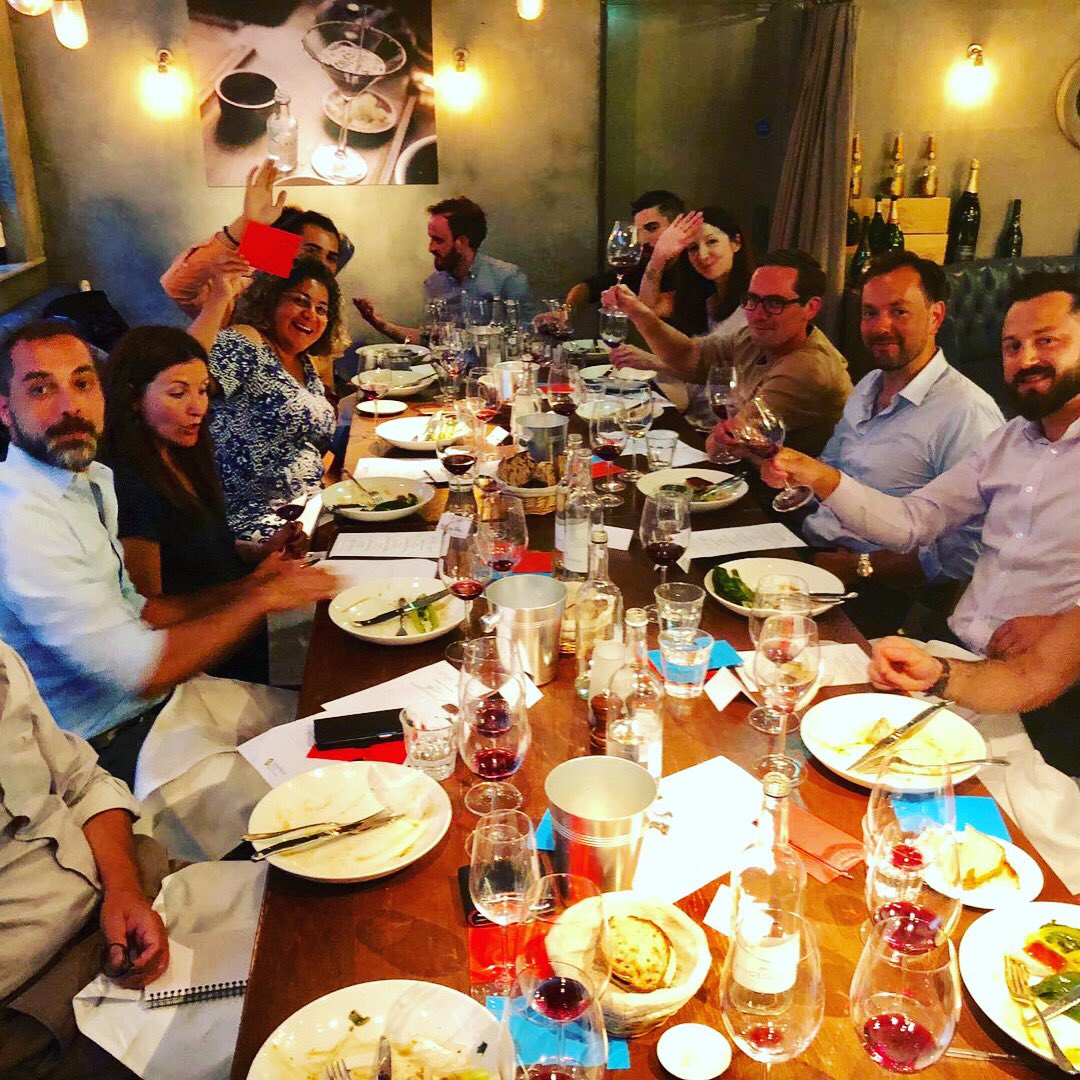 BancroftWines's tweet photo. Tonight saw 2 winemakers pitted against each other in a fierce wine&amp;food pairing challenge. We like to be extra contentious, so this pair are husband &amp; wife too! Rafa De Haan and Núria Altès are the team behind @bodegasabanico and @HerenciaAltes but tonight the rivalry was real! https://t.co/yAhXDw0sB5