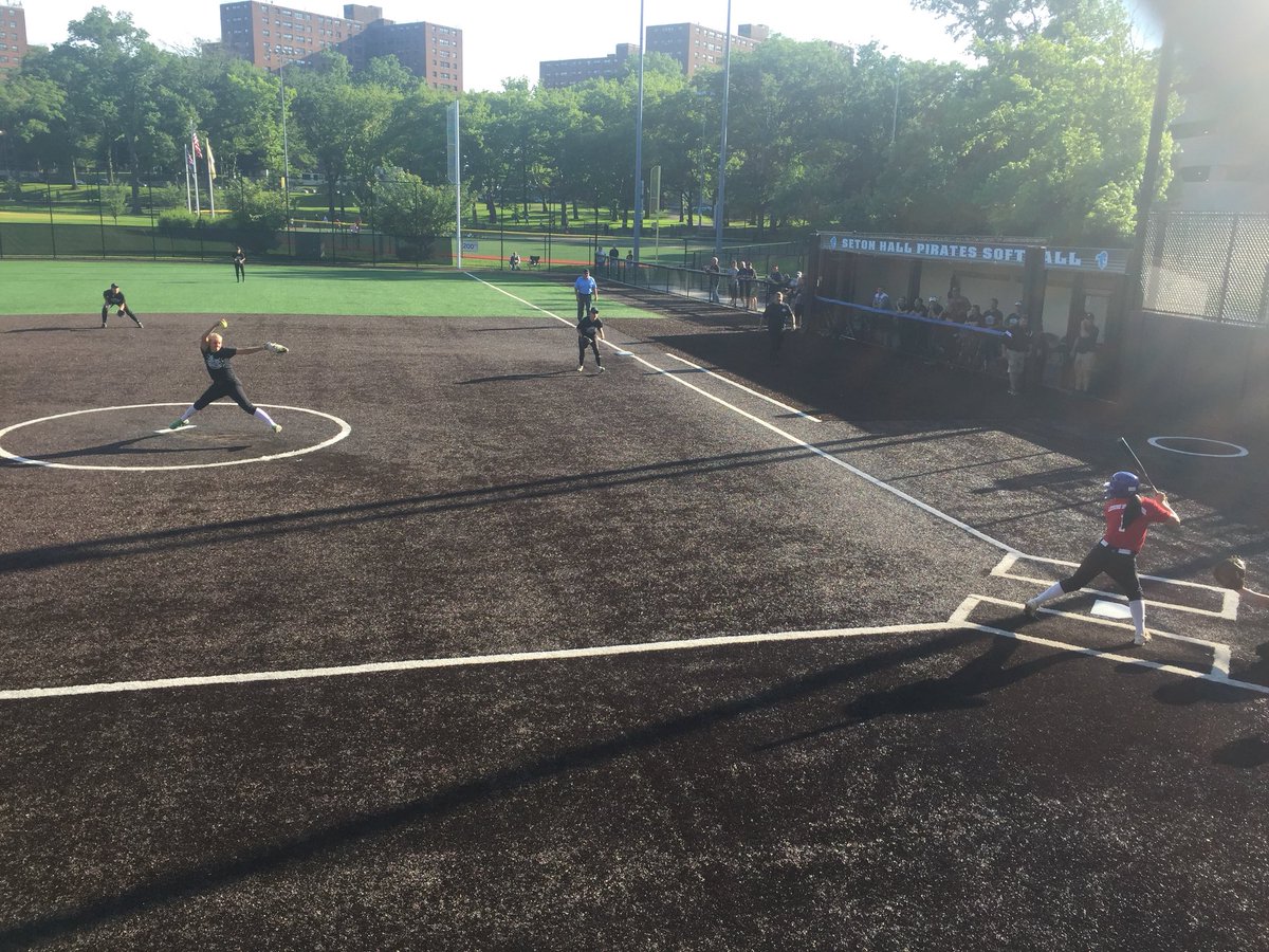 Angela Saric of <a href="/ihhsvsoftball/">IHHS Softball 🥎</a> pitching to Alexa Pagano of <a href="/DCSB2/">Donovan Softball</a> as the bottom of the first begins at the Super 36 game. <a href="/Chattermeister/">Steven Tober</a> <a href="/NJPrideGold/">NJ Pride Softball</a>