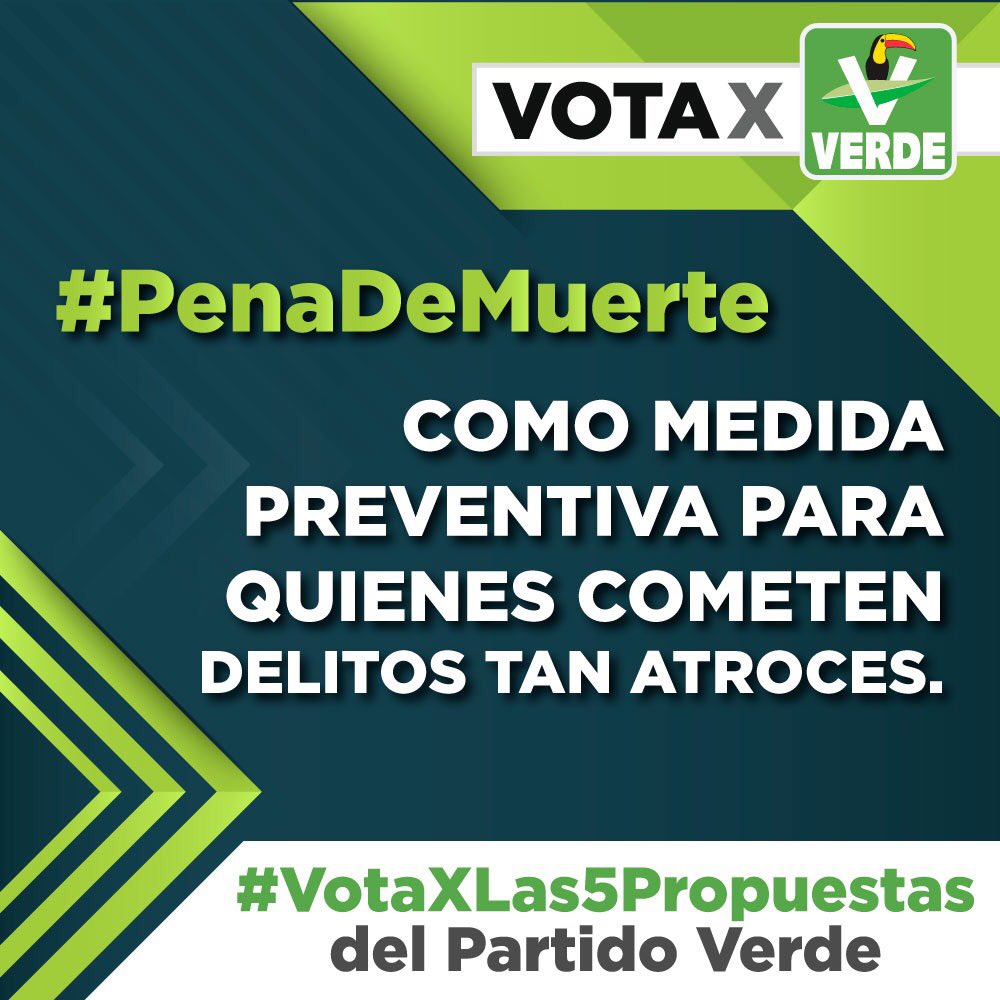 pvemyuc's tweet photo. #PenaDeMuerte https://t.co/C30FeGavWZ