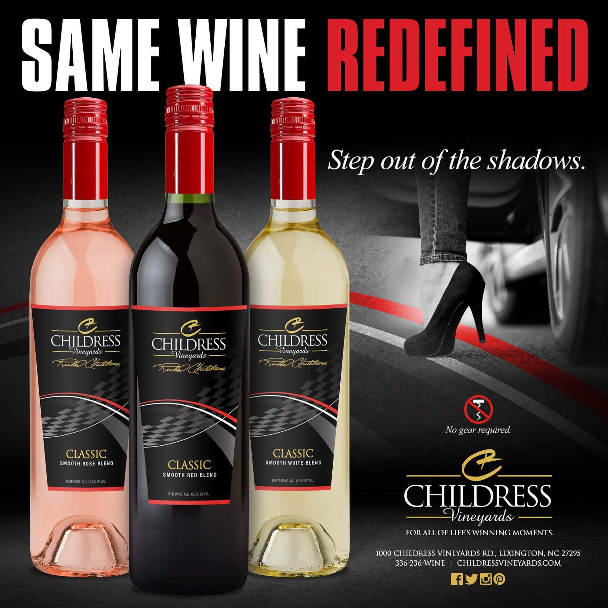 Childress Vineyards on Twitter: "Same wine. Redefined. We've shifted gears on our Classic Smooth Blends, with a sleek new paint job and convenient gear-free screw cap tops. But don't worry, the wine