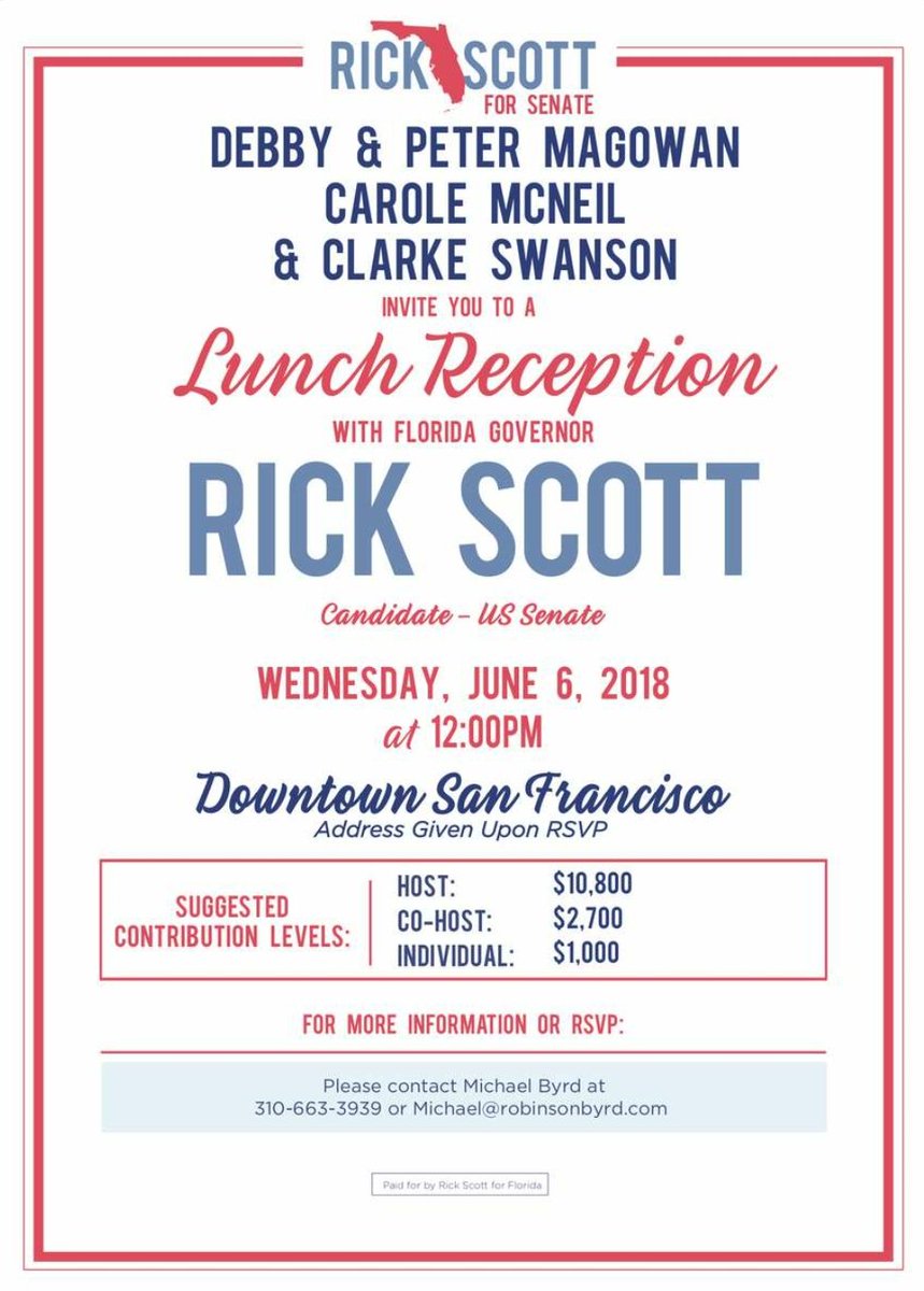 ToxicWilton's tweet photo. @adamputnam @realDonaldTrump WTF is @FLGovScott doing in CA?  That's a long ways from home.  #YouPOS https://t.co/L3Akk3BzLI