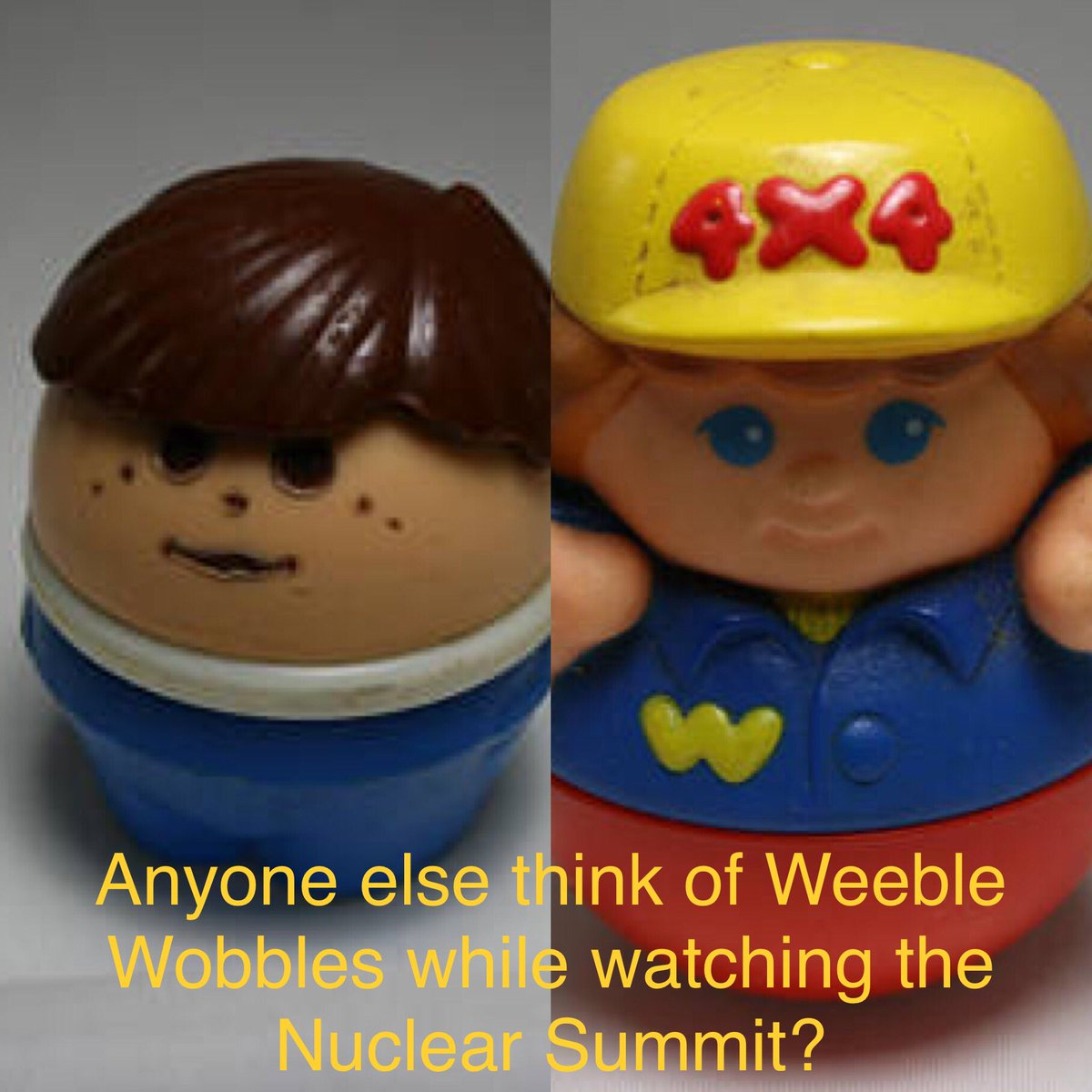 shellbatts's tweet photo. #Summit #Trump #NorthKoreaSummit #weeblewobbles https://t.co/1OzMu07rQl