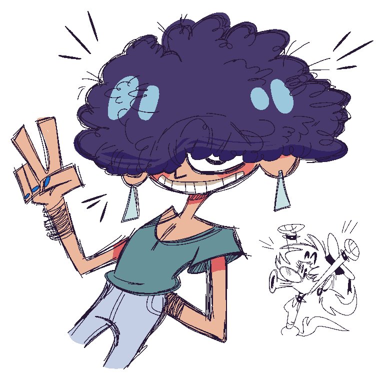 A birthday doodle for <a href="/cubiccyan/">🍋Cyrus🍋</a> of their character Sein!