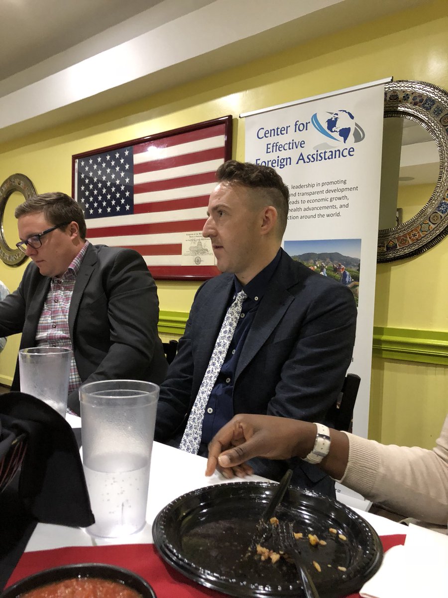 foreignassist's tweet photo. Thanks to Ryan Quinn @bread4theworld and Jimmy Walsh from Rep. Yoho’s office for their insights on the state of foreign assistance in 2018!  Great conversation around the table!  Stay tuned for additional briefings!! https://t.co/ope4ChELrM