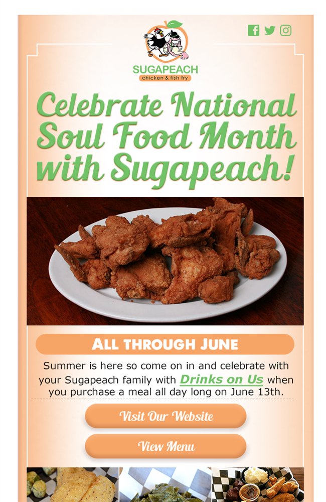 National Soul Food Month is here! bit.ly/2JxpMLB