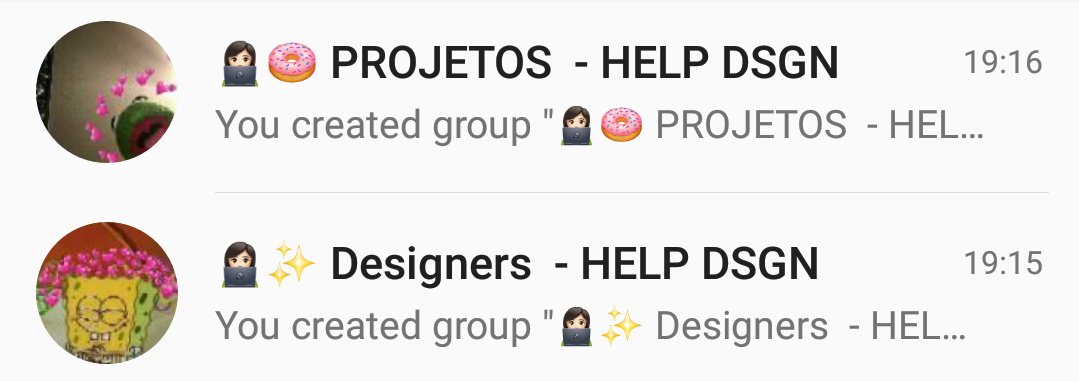 helpdsgn's tweet image. Grupinhos criados ♡♡♡♡