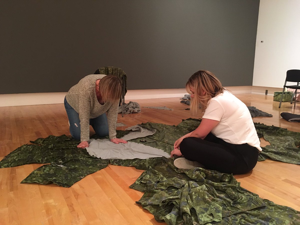 FoundersGallery's tweet photo. Work has started! Join us Friday June 22 for the opening of Gassed Redux by @adadhannah  #yyc #yycarts #canadianart https://t.co/4bqR7saJ39